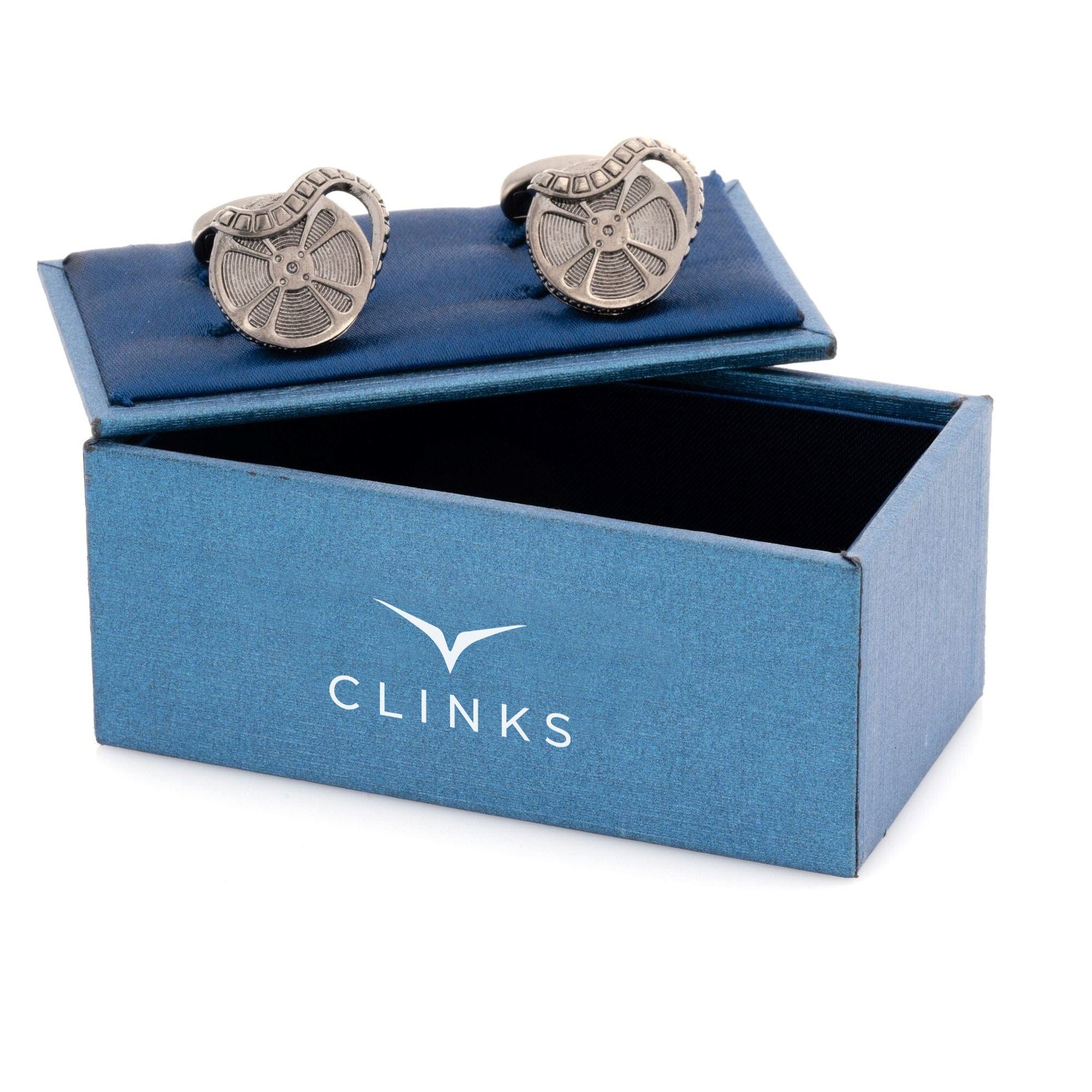 Movie Film Reel Cufflinks in Gunmetal Novelty Cufflinks Clinks Australia