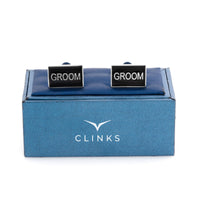 Groom Black and Silver Wedding Cufflinks Wedding Cufflinks Clinks Australia