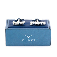 Grooms Father cut-out style Wedding cufflinks Wedding Cufflinks Clinks Australia