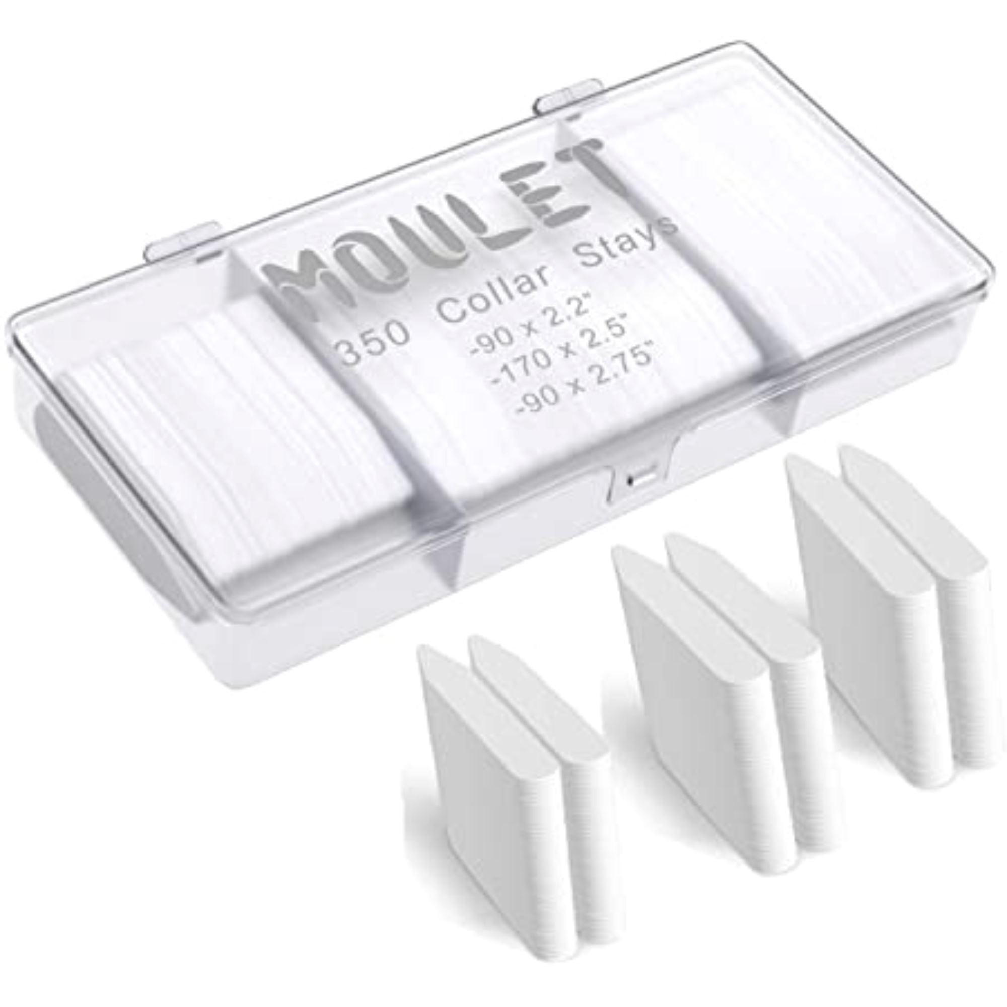 350 Plastic Collar Stays (3 sizes) Collar Stays Clinks Australia