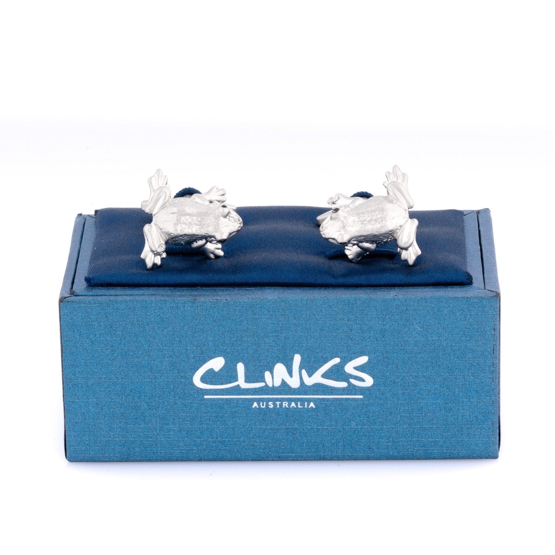 Silver Frog Cufflinks Novelty Cufflinks Clinks Australia