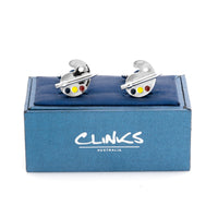 Artist Paint Palette Silver Cufflinks Novelty Cufflinks Clinks Australia