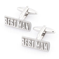 Best Man Raised Lettering Wedding Cufflinks Wedding Cufflinks Clinks Australia