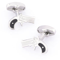 Silver Hand Gun Cufflinks Novelty Cufflinks Clinks Australia Silver Hand Gun Cufflinks
