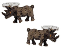 Colour Rhinoceros Cufflinks Novelty Cufflinks Clinks Australia Colour Rhinoceros Cufflinks