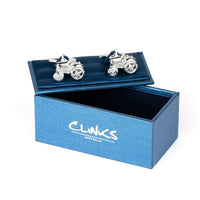 Silver Tractor Cufflinks Novelty Cufflinks Clinks Australia