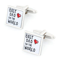 Best Dad in the World Cufflinks Novelty Cufflinks Clinks Australia
