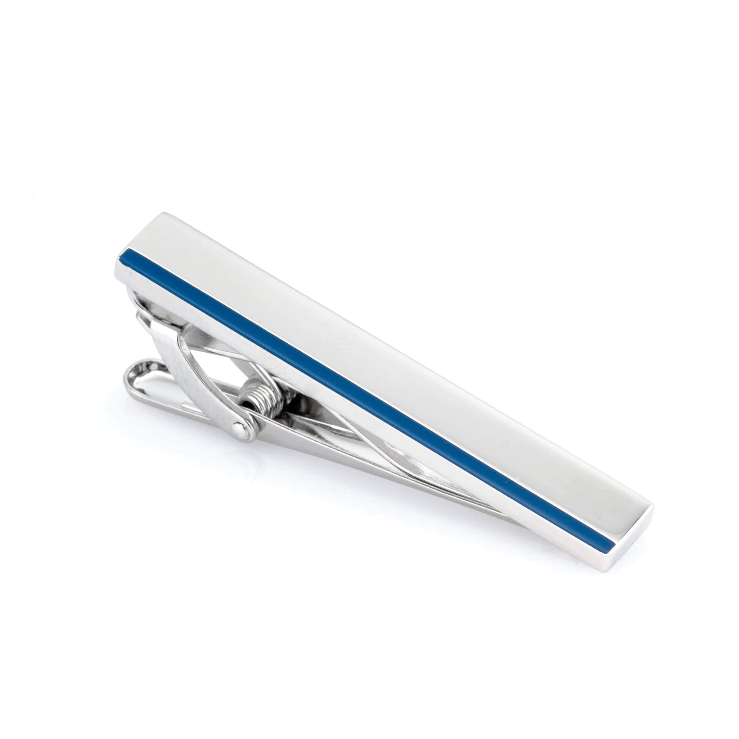 Blue Edge Tie Clip Tie Clips Clinks Australia