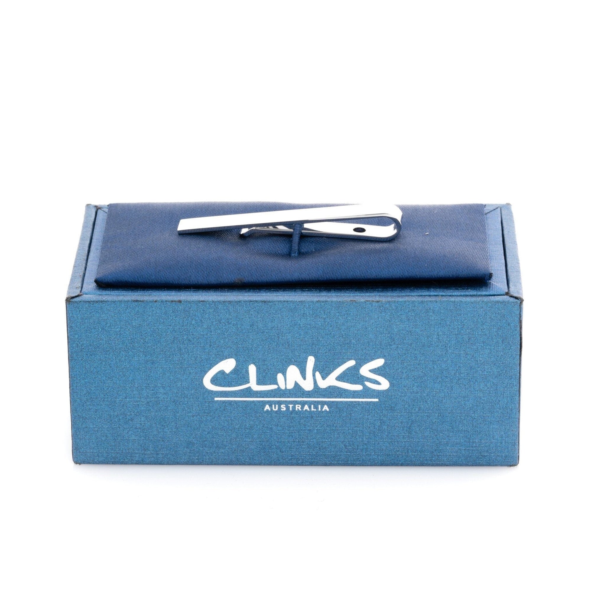 Shiny Silver Small Tie Bar Tie Clips Clinks