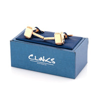 Thor Style Hammer Cufflinks Rose Gold Novelty Cufflinks Clinks Australia