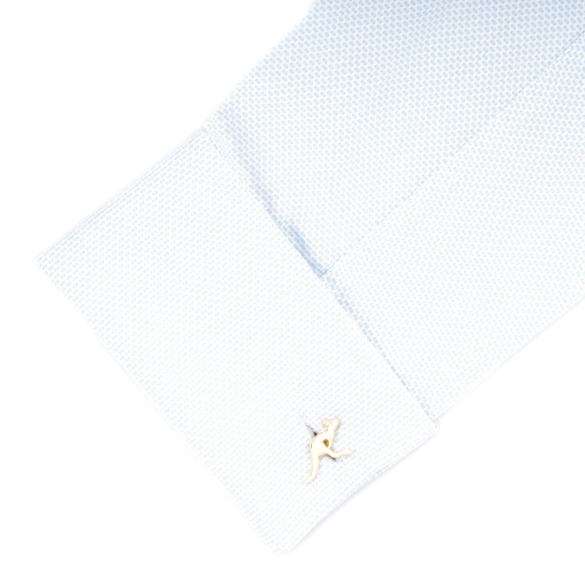 Australian Gold Kangaroo Cufflinks Novelty Cufflinks Clinks Australia