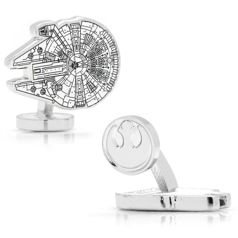 Star Wars Millenium Falcon Blueprint Cufflinks Novelty Cufflinks Star Wars Star Wars Millenium Falcon Blueprint Cufflinks