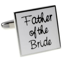 Father of the Bride White Cufflinks Wedding Cufflinks Clinks Australia Father of the Bride White Cufflinks