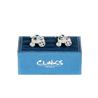 Silver Tractor Cufflinks Novelty Cufflinks Clinks Australia