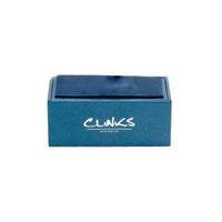 Blue Metallic Small Tie Bar Tie Clips Clinks