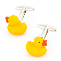 Yellow Rubber Duckie Cufflinks Novelty Cufflinks Clinks Australia
