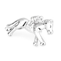 Horse and Jockey Lapel Pin Silver Lapel Pin Clinks