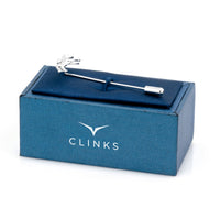 Melbourne Cup Horse Racing Silver Stick Pin Lapel Pin Clinks