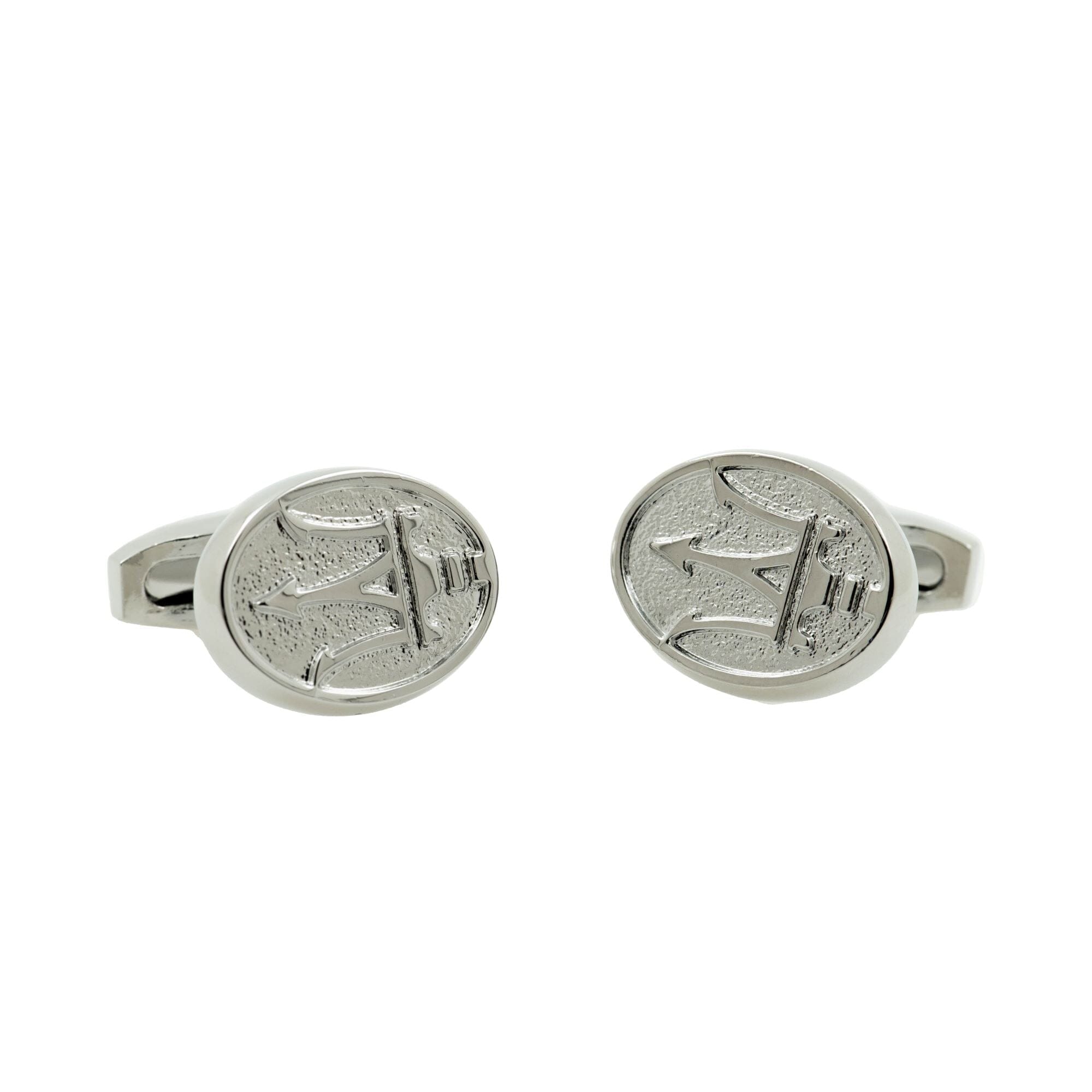 Silver Maserati Cufflinks Novelty Cufflinks Clinks