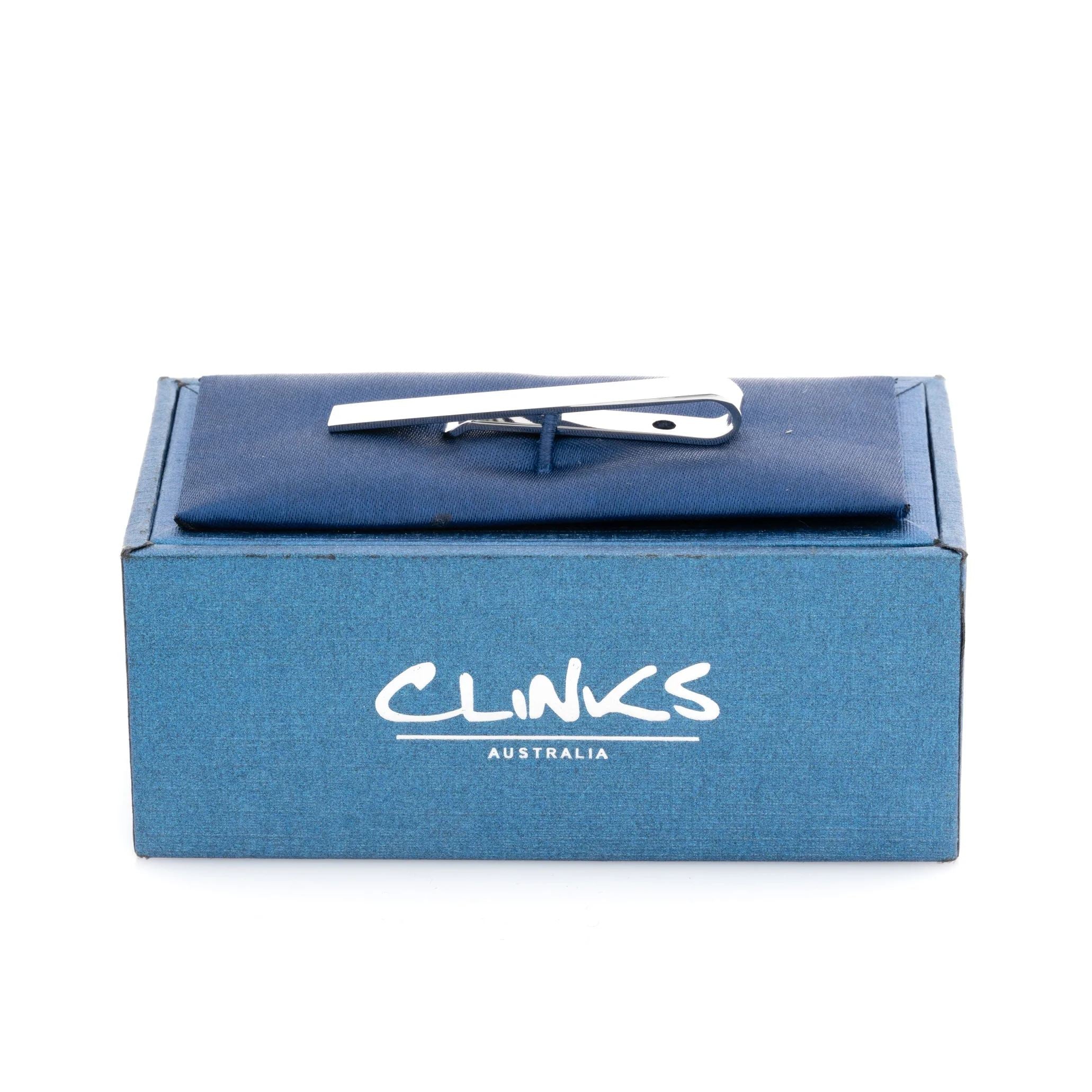 Small Shiny Silver Tie Bar 44m Tie Clips Clinks