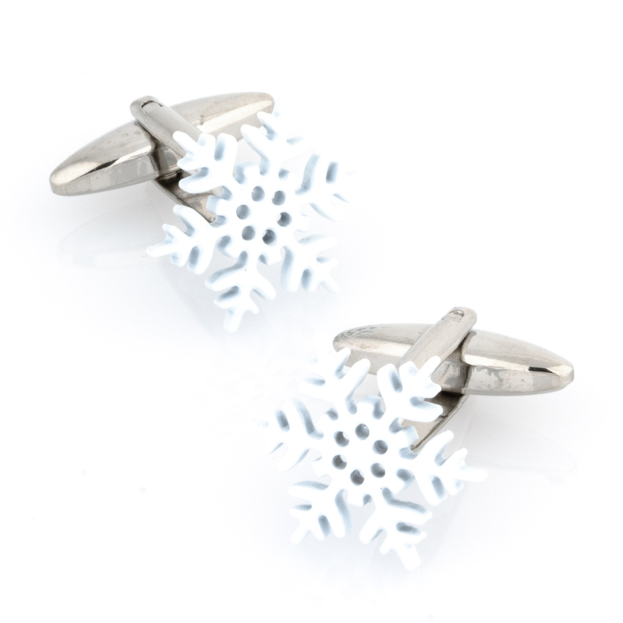 White Snow Flake Cufflinks Novelty Cufflinks Clinks Australia White Snow Flake Cufflinks