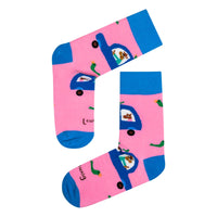 Michael Leunig Cars Pink Socks Socks Leunig for James Harper Default
