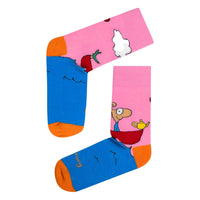Michael Leunig Boat Pink Socks Socks Leunig for James Harper Default