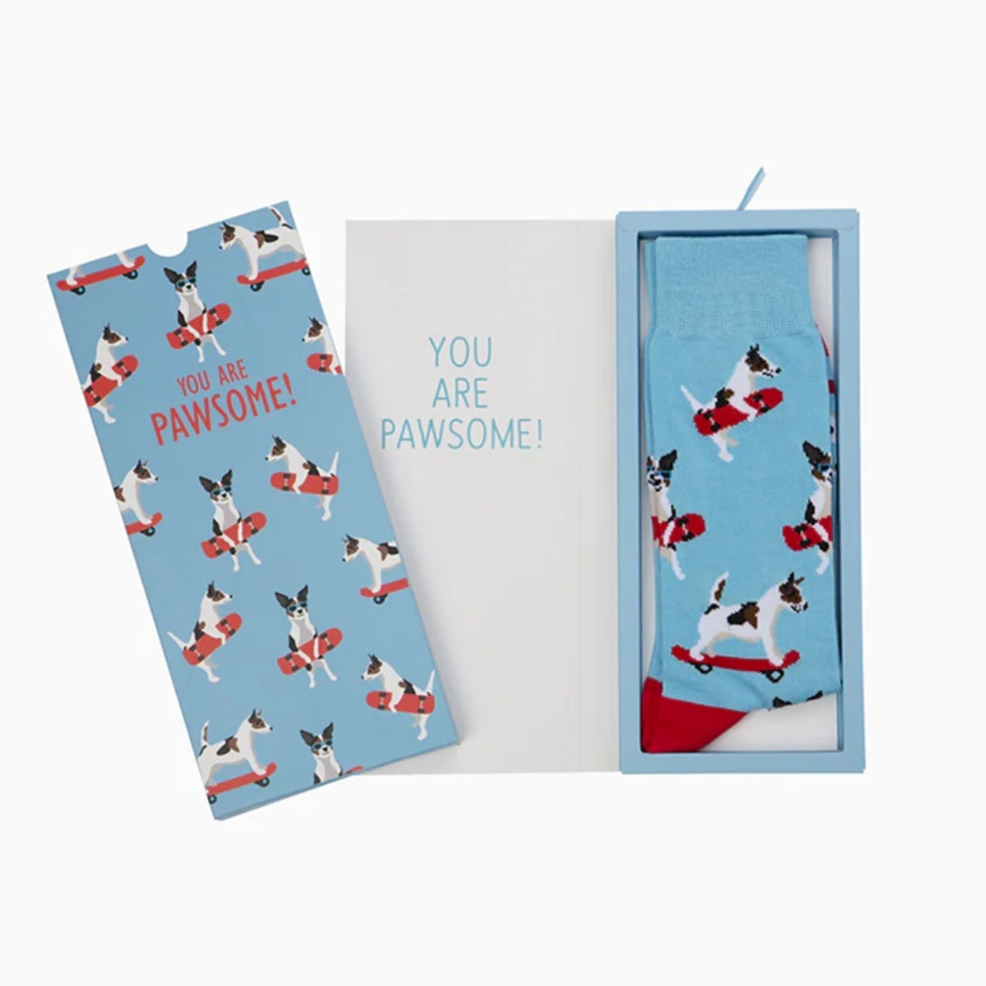 Mens Jack Russel Sock Card Socks Bamboozld