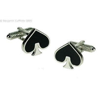 Suit of Spades Cufflinks Novelty Cufflinks Clinks Australia