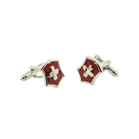 Swiss Shield Cufflinks Classic & Modern Cufflinks Clinks
