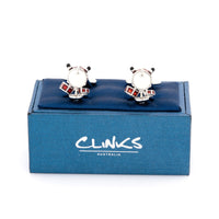 Drum Kit Cufflinks Red & White Novelty Cufflinks Clinks Australia