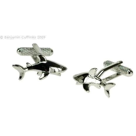 White Pointer Shark Cufflinks Novelty Cufflinks Clinks Australia