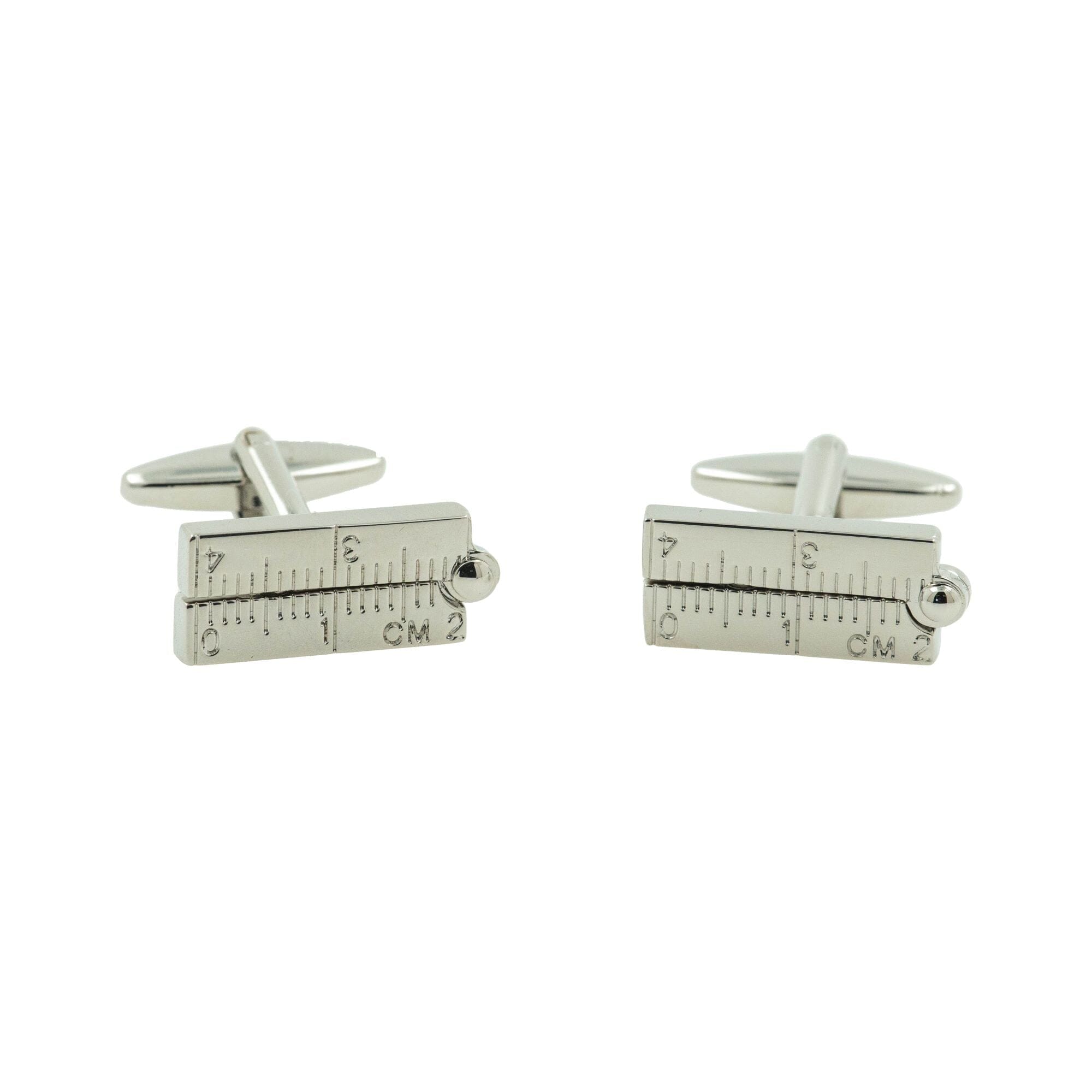 Folding Ruler Cufflinks Novelty Cufflinks Clinks Australia Silver Triangular Ruler Cufflinks