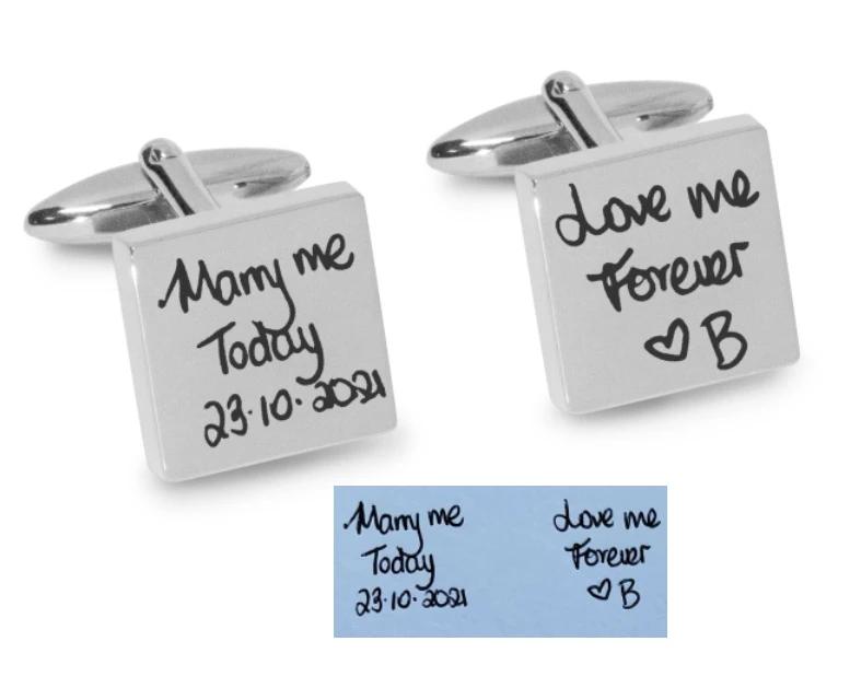 Engraved Cufflinks | Personalised Cufflinks | Monogram Cufflinks