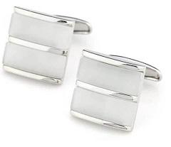 White Cufflinks
