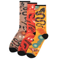 Mens Native Australian Dreamtime 3pk Gift Set Bamboo Socks