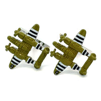 P38 Lightening Aircraft Cufflinks