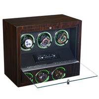 Brighton Watch Winder for 3 Watches with Drawer