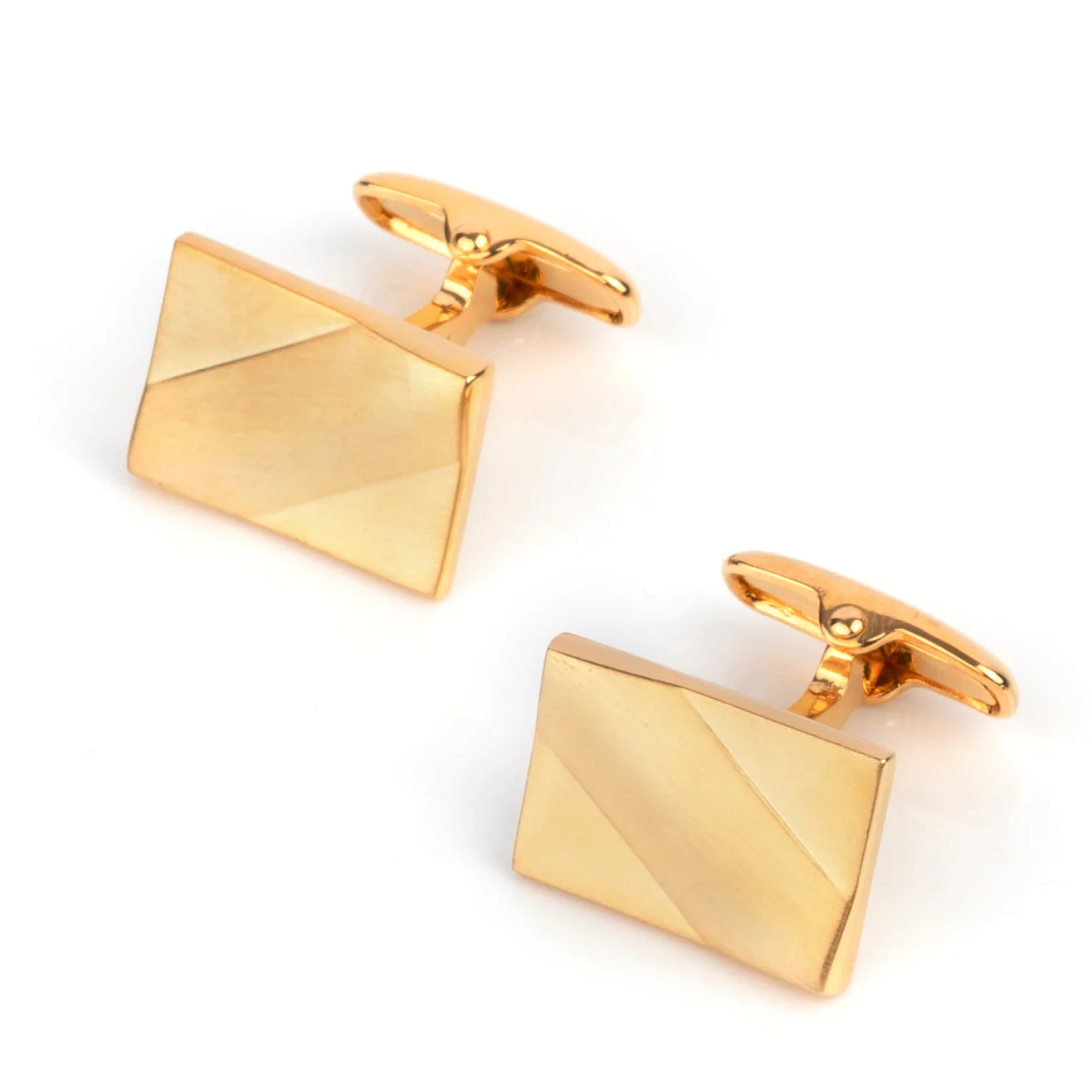 Classic Gold Ridge Cufflinks