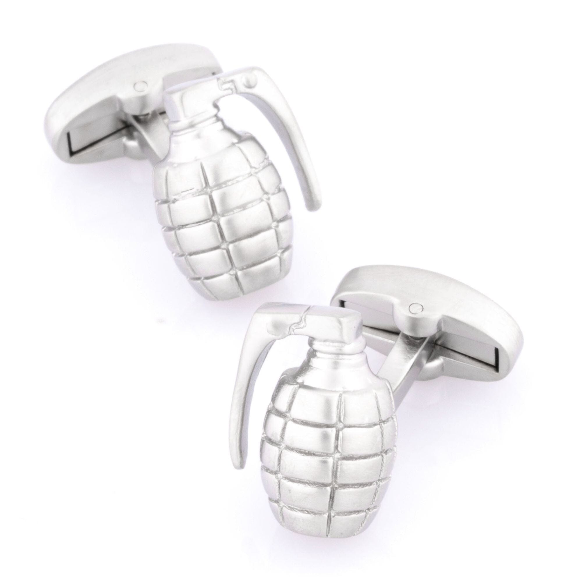 Grenade Silver Cufflinks Silver Cufflinks Clinks Australia Grenade Silver Cufflinks 