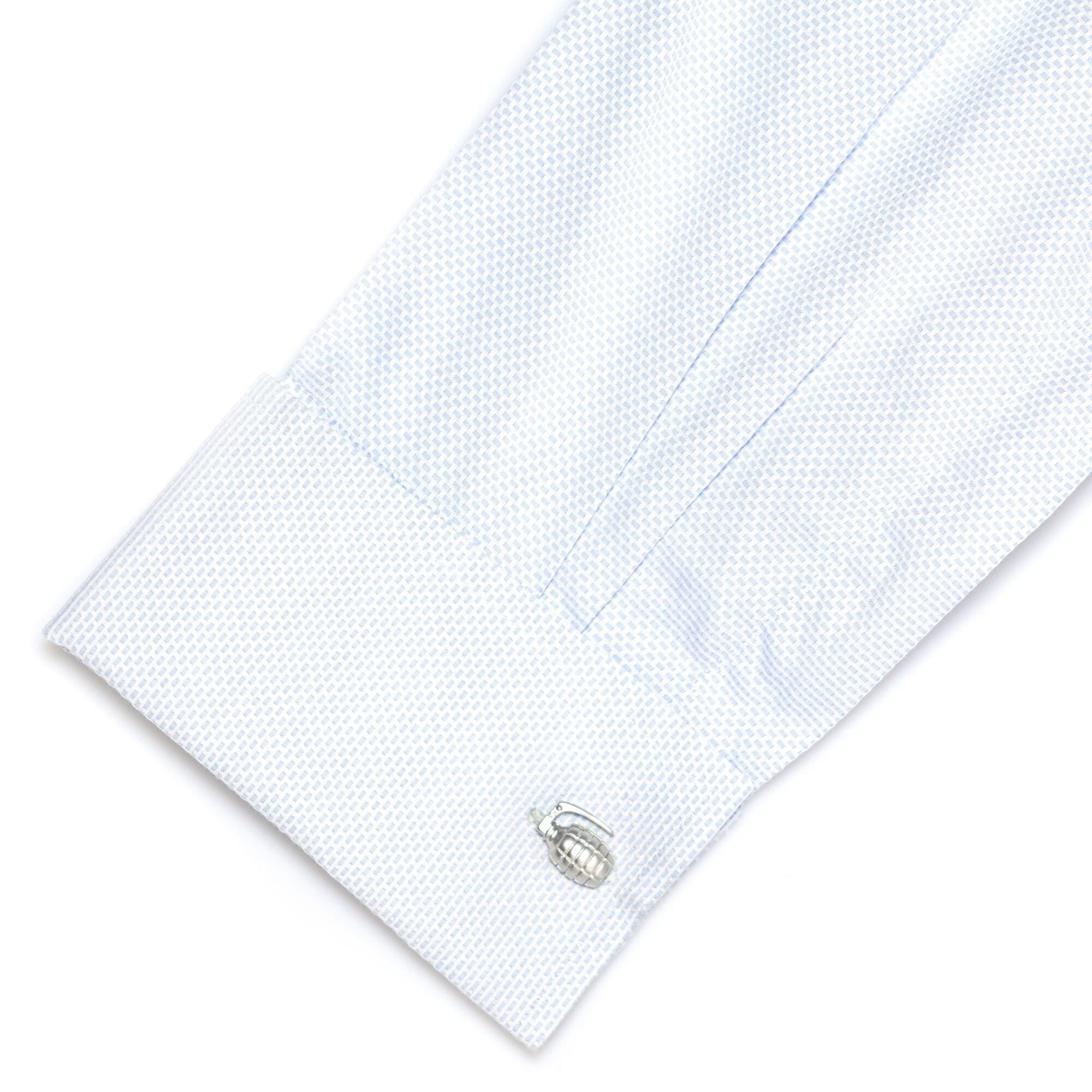 Grenade Silver Cufflinks Silver Cufflinks Clinks Australia 