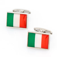 Flag of Italy - Italian Flag Cufflinks Novelty Cufflinks Clinks Australia Flag of Italy - Italian Flag Cufflinks
