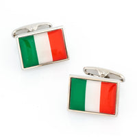 Flag of Italy - Italian Flag Cufflinks Novelty Cufflinks Clinks Australia