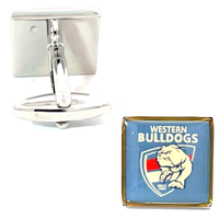 Colour Western Bulldogs AFL Cufflinks