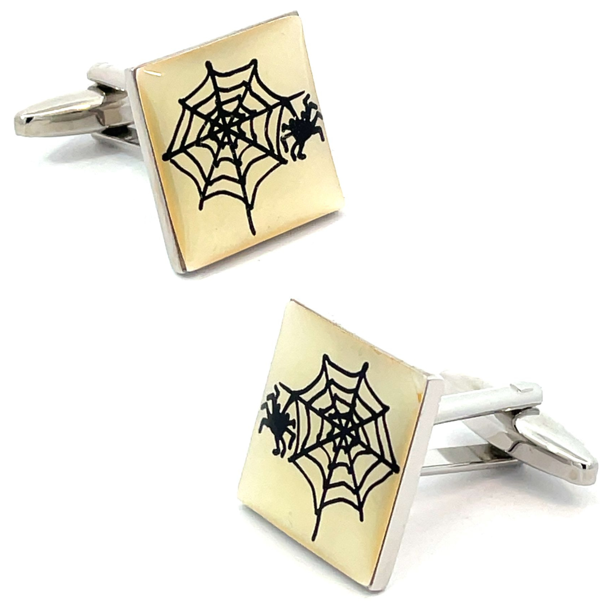 Spider in a Web Cufflinks