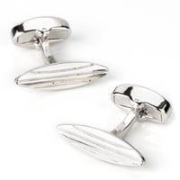 Silver Surfboard Cufflinks