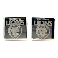 Silver Brisbane Lions AFL Cufflinks