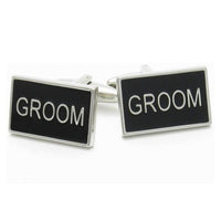 Groom Black and Silver Wedding Cufflinks Wedding Cufflinks Clinks Australia Groom Black and Silver Wedding Cufflinks