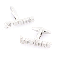 Grooms Brother cut-out style Wedding Cufflinks Wedding Cufflinks Clinks Australia Grooms Brother cut-out style Wedding Cufflinks