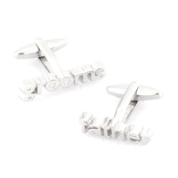 Grooms Father cut-out style Wedding cufflinks Wedding Cufflinks Clinks Australia Grooms Father cut-out style cufflinks